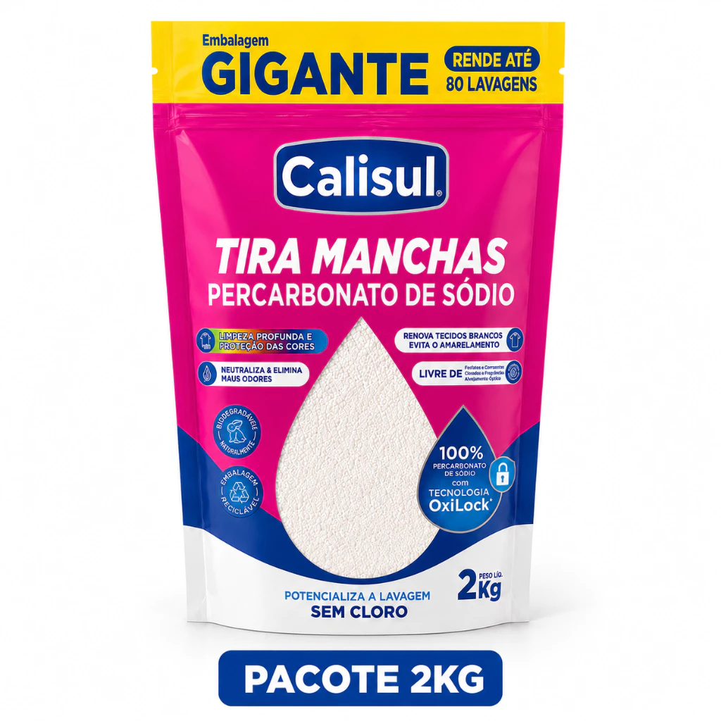 Calisul Percarbonato de Sódio 100% Puro Remove Manchas Difíceis — imagem 1