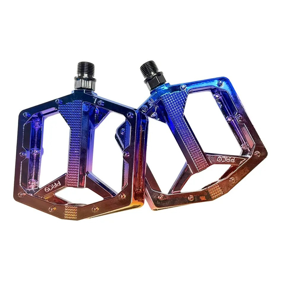 PEDAL BICICLETA PLATAFORMA NYLON 9/16 ROSCA GROSSA CAMALEAO OIL SLICK