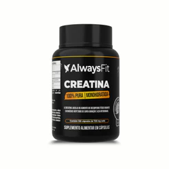Creatina Monohidratada AlwaysFit 100% Pura - 3 g por Porção - 150 Cápsulas de 720 mg