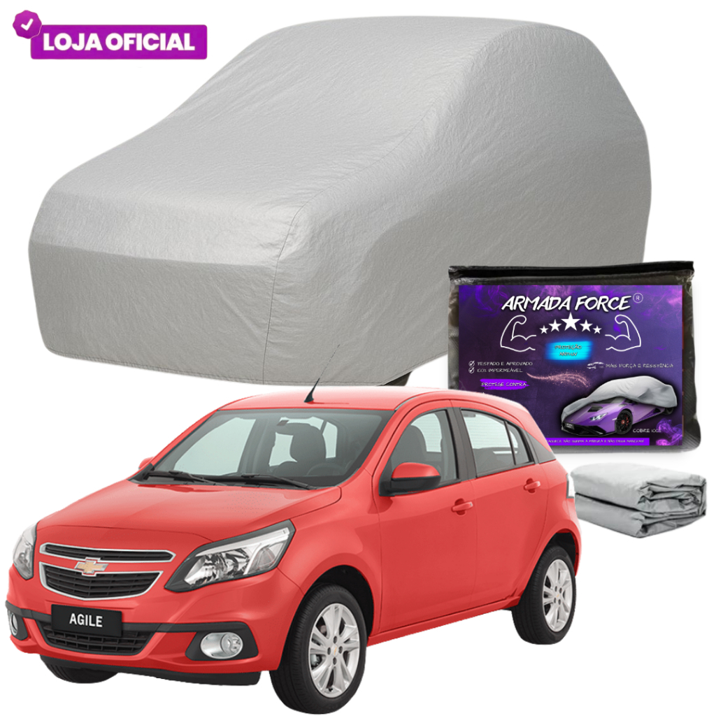 Capa Cobrir Agile ARMADA FORCE Forrada Impermeável 100% Protege Sol Chuva Poeira Proteção Anti-UV