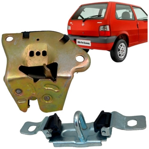 Kit Fechadura Batente Porta Malas Fiat Uno Mille 2004 A 2013
