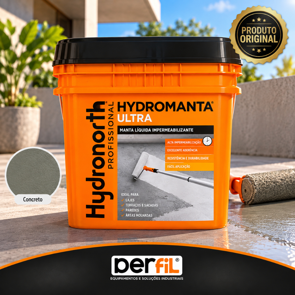 HYDROMANTA LIQUIDA ULTRA CONCRETO GALAO PLASTICO 5 KG HYDRONORTH 56121 TINTA IMPERMEAVEL