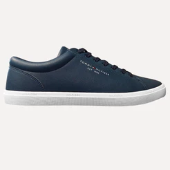 Tênis Tommy Hilfiger Masculino Couro Harrison Original Azul Marinho