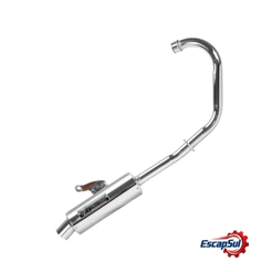 Escapamento Titan 160/ Fan 160/ Start 160 Mini Turbo Cromado