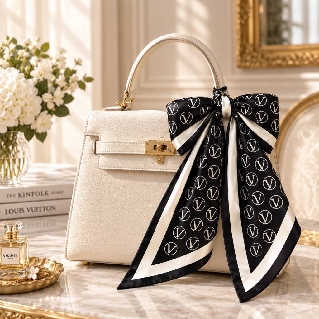 Lenço Feminino 90x90cm Quadrado em Cetim Toque Suave Elegante Versátil para Cabelo Pescoço Bolsa e Moda — imagem 2 de 2