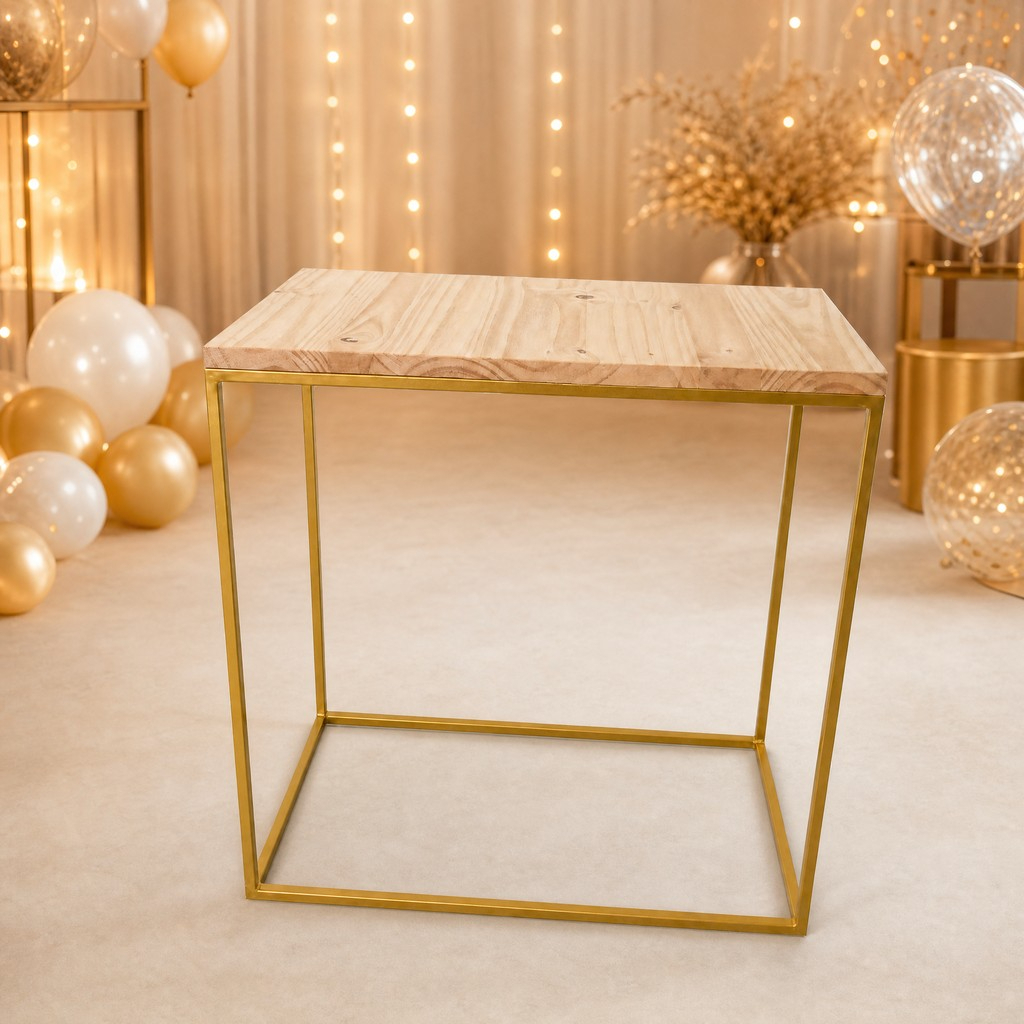 Mesa Cubo Desmontável para Festa e Eventos Decorações Aniversario , Pintura Eletrostatica