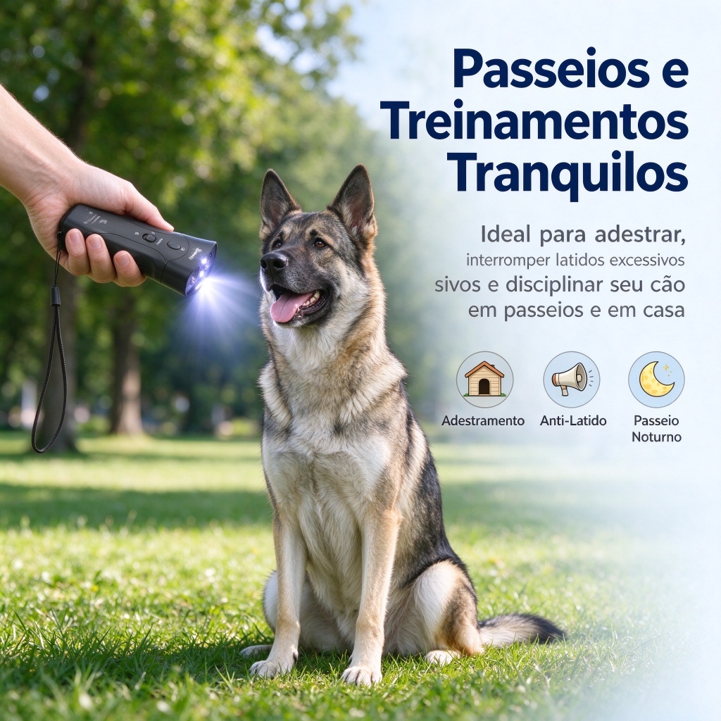Repelente Eletrônico Cão Cachorro Anti Latido Ultrassônico Aparelho Inibidor De Latidos Não Latir