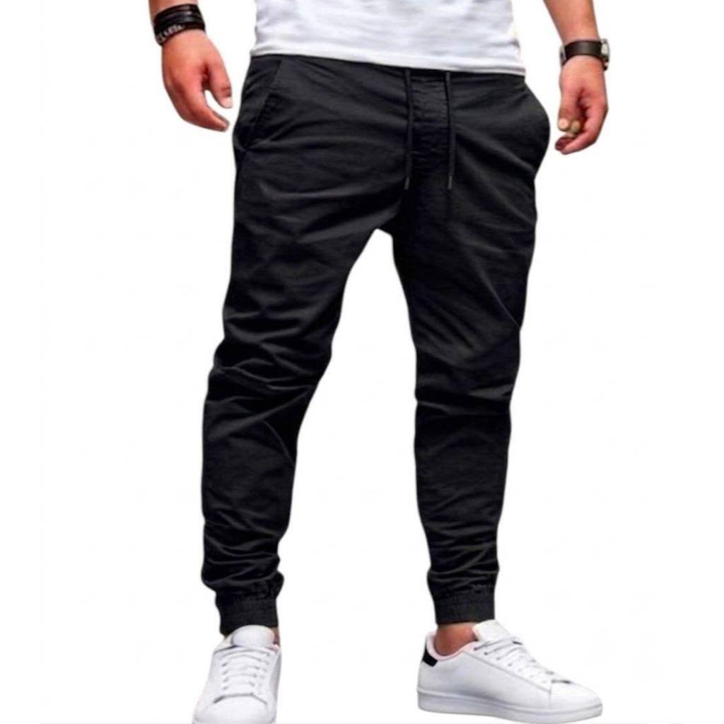 Calças Jogger Masculina Com Bolsos Calças Adulto