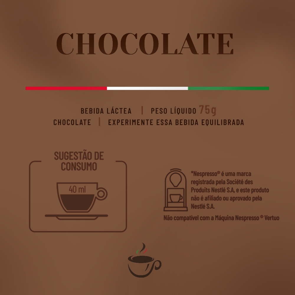 Capsulas Nespresso Chocolate Café Italle 10 Capsulas · foto 2