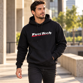 Moletom Fueltech Premium Canguru Flanelado Carro Oficina