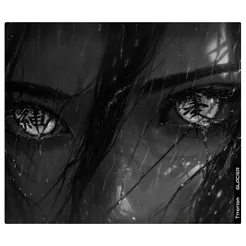 Mouse Pad Gamer de Vidro SPEED GLACIER Profissional 49x42 Premium Branco Preto Silent Divinity Titorion