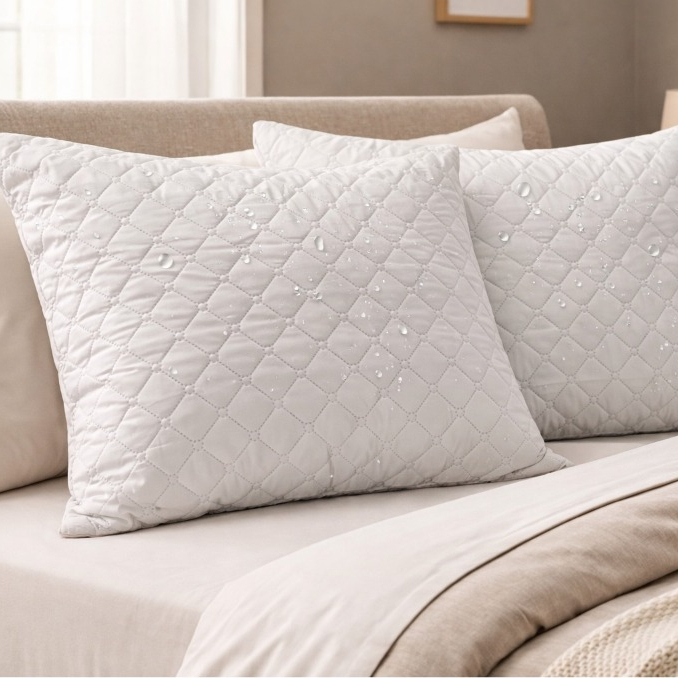 Capa Travesseiro Impermeável Anti Ácaro Matelada 50x70cm Kit 2 Peças
