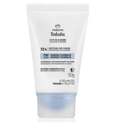 Desodorante Natura Tododia em creme Antitranspirante Leite de Algodão 50g