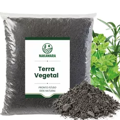 Terra Vegetal Adubada Para Temperos e Ervas Vasos Jardineiras Horta Caseira Plantio Replantio