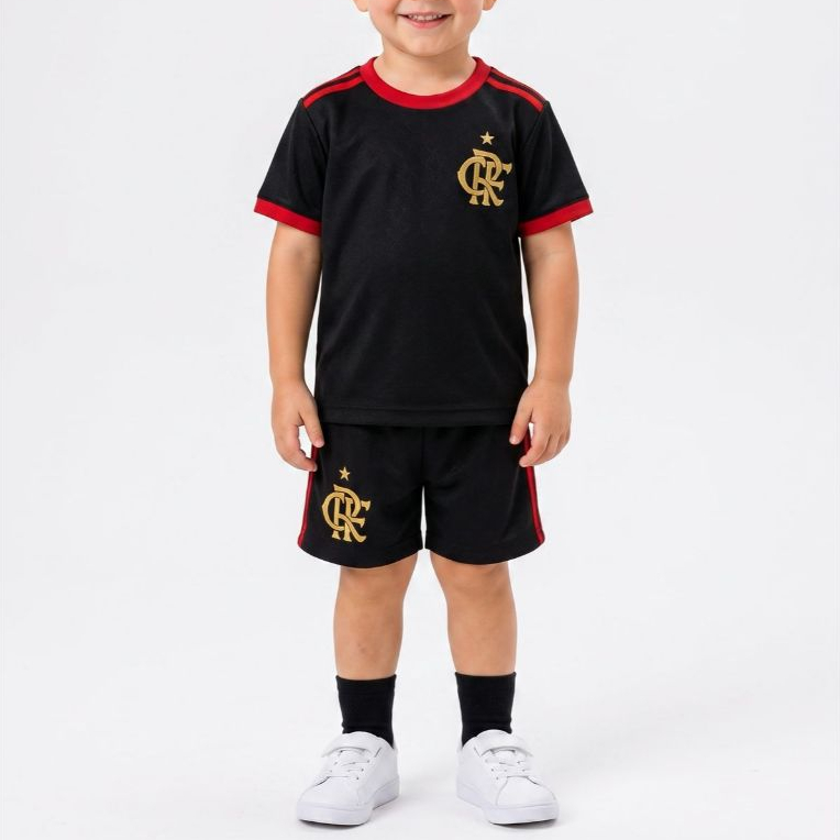 Conjunto Infantil Masculino Verão Camiseta e Bermuda Casual Menino estiloso