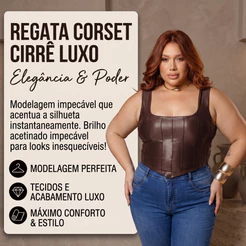 Regata Feminina Cirrê Luxo Plus Size Com Bojo