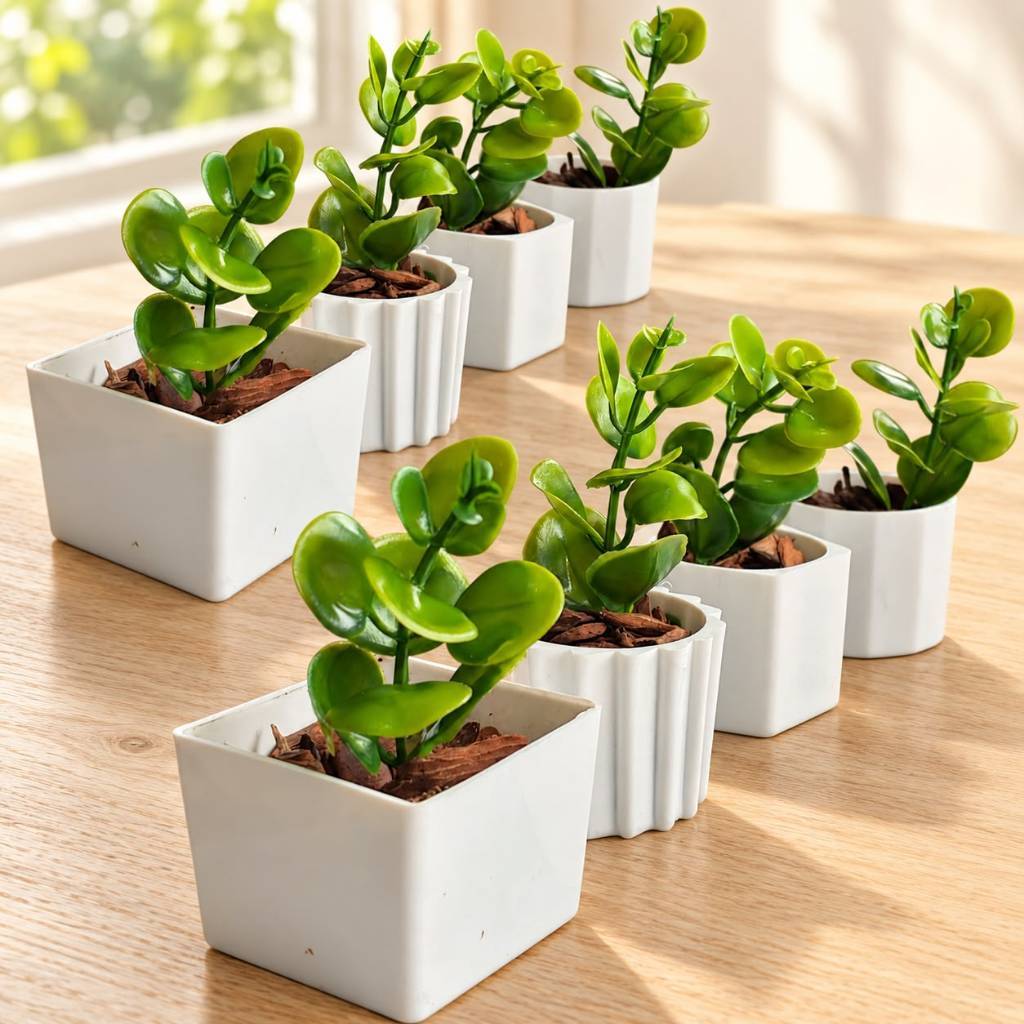Kit 8 Vasinhos Decoração com Plantinhas