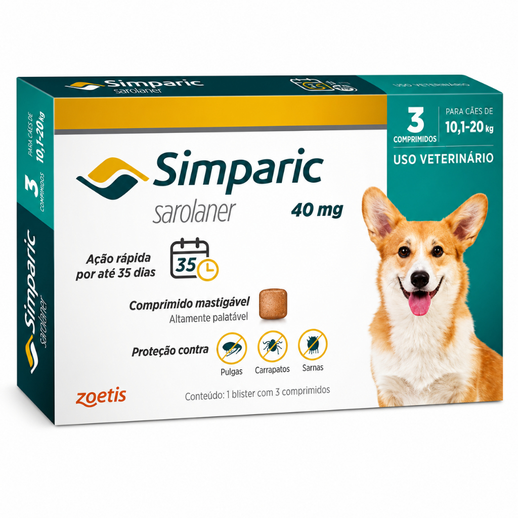 kit 3 antipulgas e carrapatos smpc para caes 10 a 2o kg
