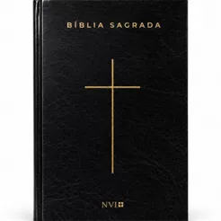 Bíblia Sagrada Cruz Preta | NVI | Capa Dura