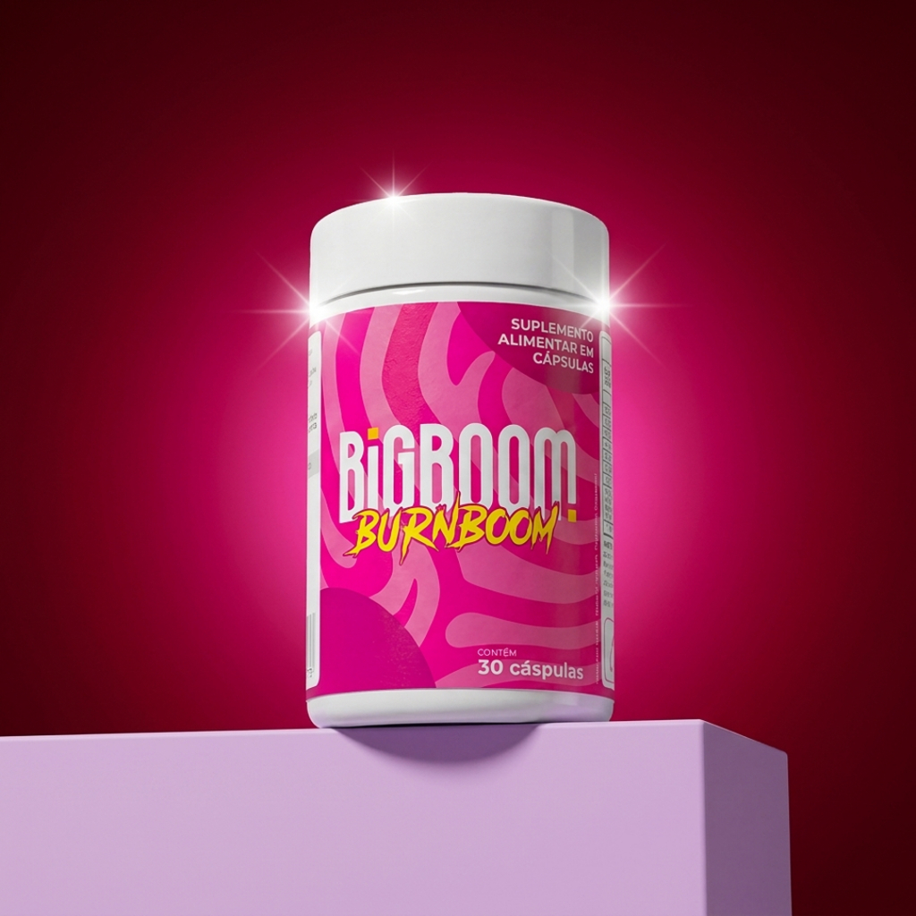 Imagem Burn Boom Cafeína anidra, Taurina L-carnitina, Coenzima Q10, Trans-resveratrol, Picolinato de cromo, 30 Cápsulas BigBoom