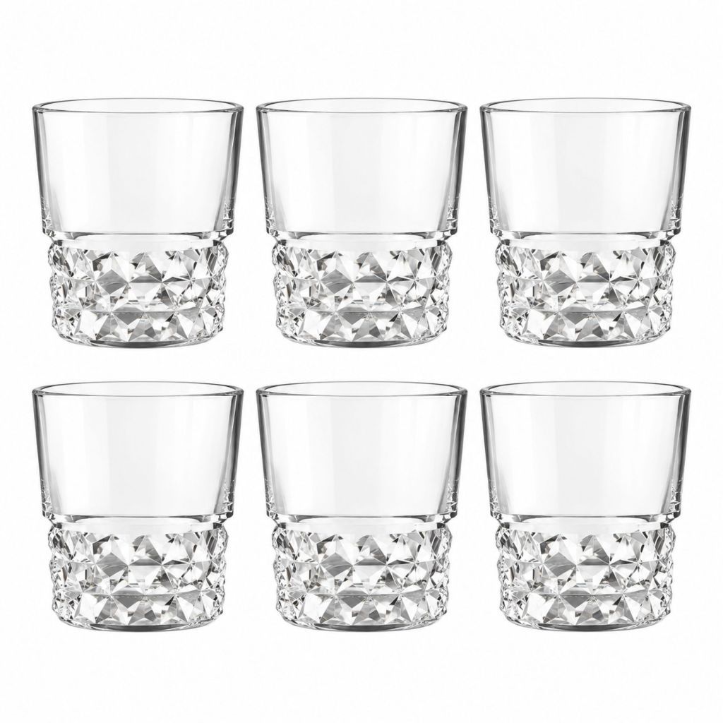 Kit 6 Copo Dose Shot De Vidro Design Elegante Drinks e Destilados