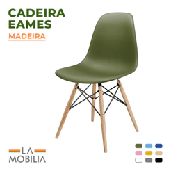 Cadeira Eames Design Eiffel em Polipropileno para Home Office Cozinha e Escritório