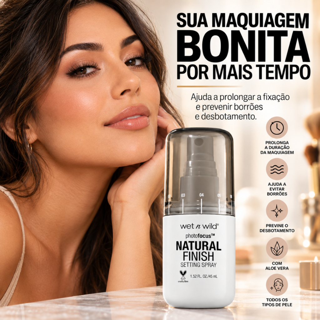 Spray Fixador de Maquiagem 45ml Matte Wet n Wild - Photo Focus Natural Finish Setting Spray · foto 2