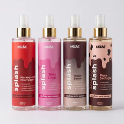 Body Splash Feminino 200ml Melive Pós Banho Doce, Floral e Suave Para o Dia a Dia