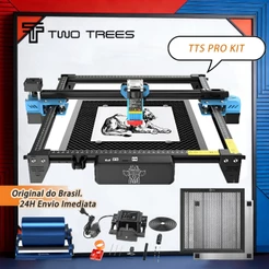 Conjunto De TWOTREES TTS-10 Pro 10W Máquina De Gravação A Laser + Eixo Rotativo 360°