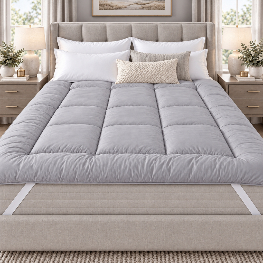 Pillow Top Premium 400 Fios Casal e Queen – Conforto de Hotel | Extra Macio e Acolchoado