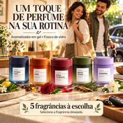 Cheirinho Para Carro Car Gel Scent Aromatizante Vidro Perfume Automotivo Elimina Odores