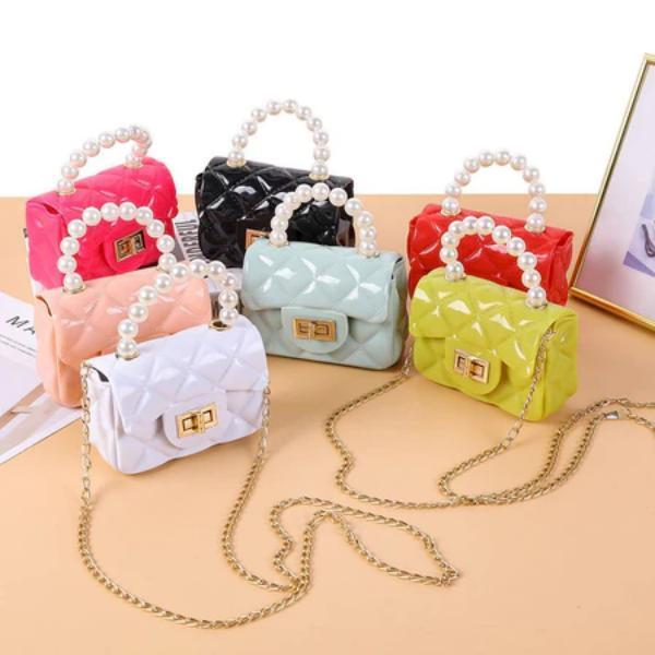 ASAYONG Bolsa Tote ComPérolasDeGeléiaPara Adultos / Mini Bolsas DeGeléiapara