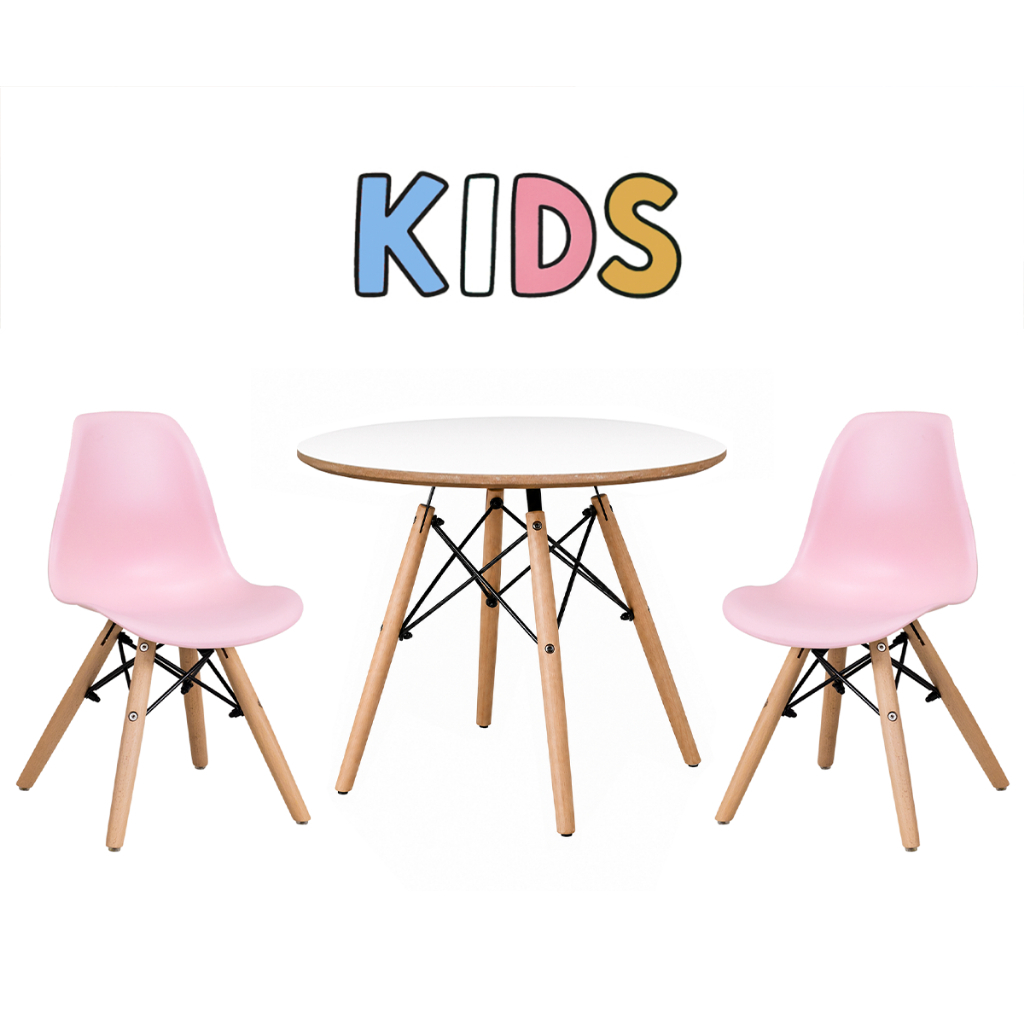 Kit Mesa Infantil Eames 60cm com 2 Cadeiras para Quarto e Brinquedoteca · foto 2