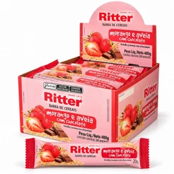 Barra De Cereal Ritter Morango e Aveia C/24 ou 12 unid