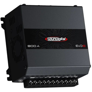 Módulo Amplificador Soundigital 800.4 800w Evo6 4 Canais Com Cooler e Crossover Som Automotivo em Oferta na Shopee
