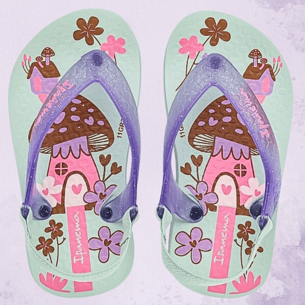 Chinelo de Dedo Baby Ipanema Elástico Menino Menina 25431 Confortável Criança