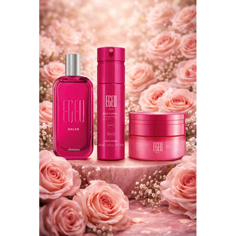 Egeo Dolce Desodorante Colônia 90ml ORIGINAL Perfume Hidratante Body Splash