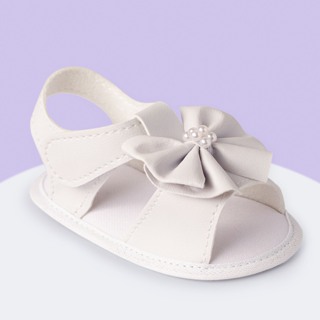 SANDÁLIA PARA BEBÊS RECÉM NASCIDO MENINA - LAÇO/BRANCO em Oferta na Shopee