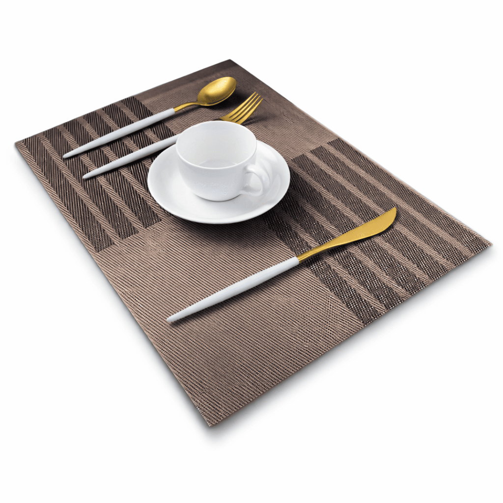 Jogo Americano Protetor De Calor Para Decoração Mesa Posta Cor Marrom 45x30cm CHEF D