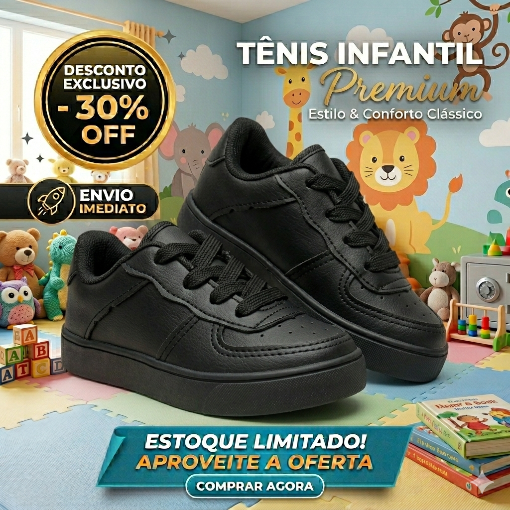 tênis infantil masculino tenis infantil menino casual confortável SUPER PROMOÇÃO  ENVIO IMEDIATO JNR