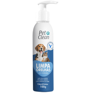 Limpador de Orelhas Ouvidos Ceras para Cachorro e Gato Pet Clean - 100 g em Oferta na Shopee