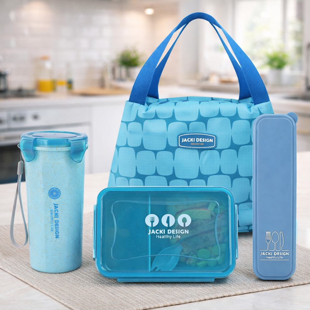 Conjunto Kit Fitness de 3 peças e Porta talheres Portátil - Jacki Design em Oferta na Shopee