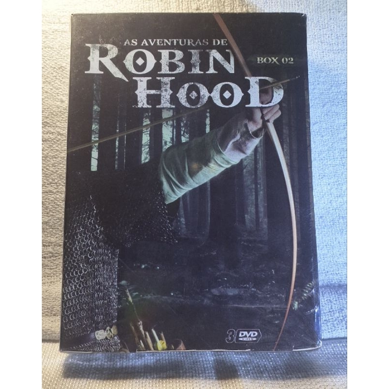 DVD  - As Aventuras de  Robin Hood  - Box 2, Volumes: 4, 5 e 6, original novo lacrado.