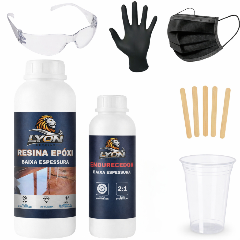Kit Iniciante Resina Epóxi 300g para Madeira e Artesanato do Básico ao Super Completo em Oferta na Shopee