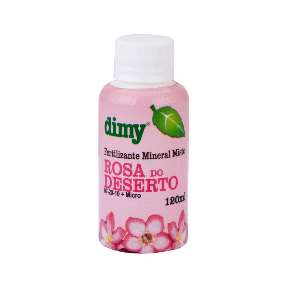 Dimy Fertilizante Rosa do Deserto 120ml Adubo Líquido Para Floração e Plantas Saudáveis