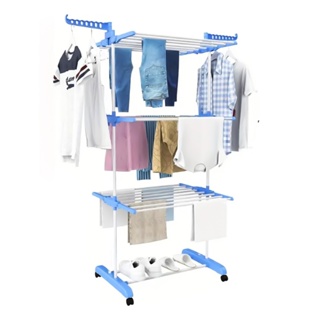 Varal De Chão Roupa Calcinha Grade 3 Andares Dobrável Portátil em Oferta na Shopee