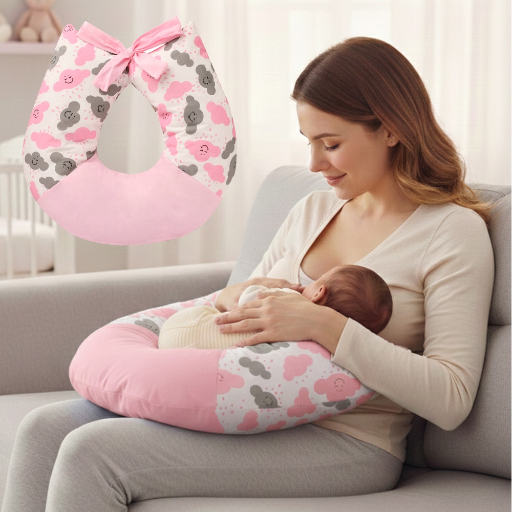 Almofada Apoio de Amamentar Menina Menino Luxo com Enchimento