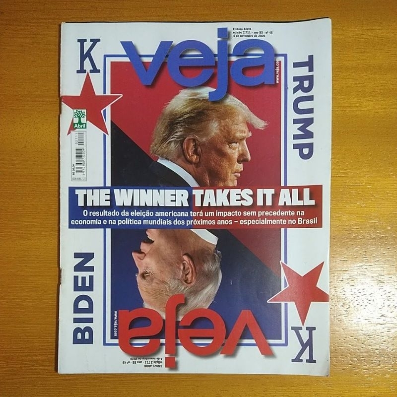 Revista Veja Trump Versus Biden, de novembro de 2020
