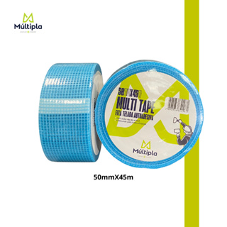 Fita Telada Azul Premium 45M x 50MM – Fibra de Vidro Autoadesiva - Drywall, Gesso e EPS em Oferta na Shopee