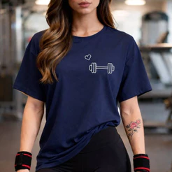 Camisetão T-shirt Basic Unissex 100% Algodão Feminina Gym Treino Academia Fitness Musculação halter